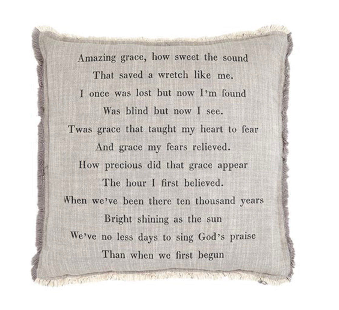 Amazing Grace Pillow