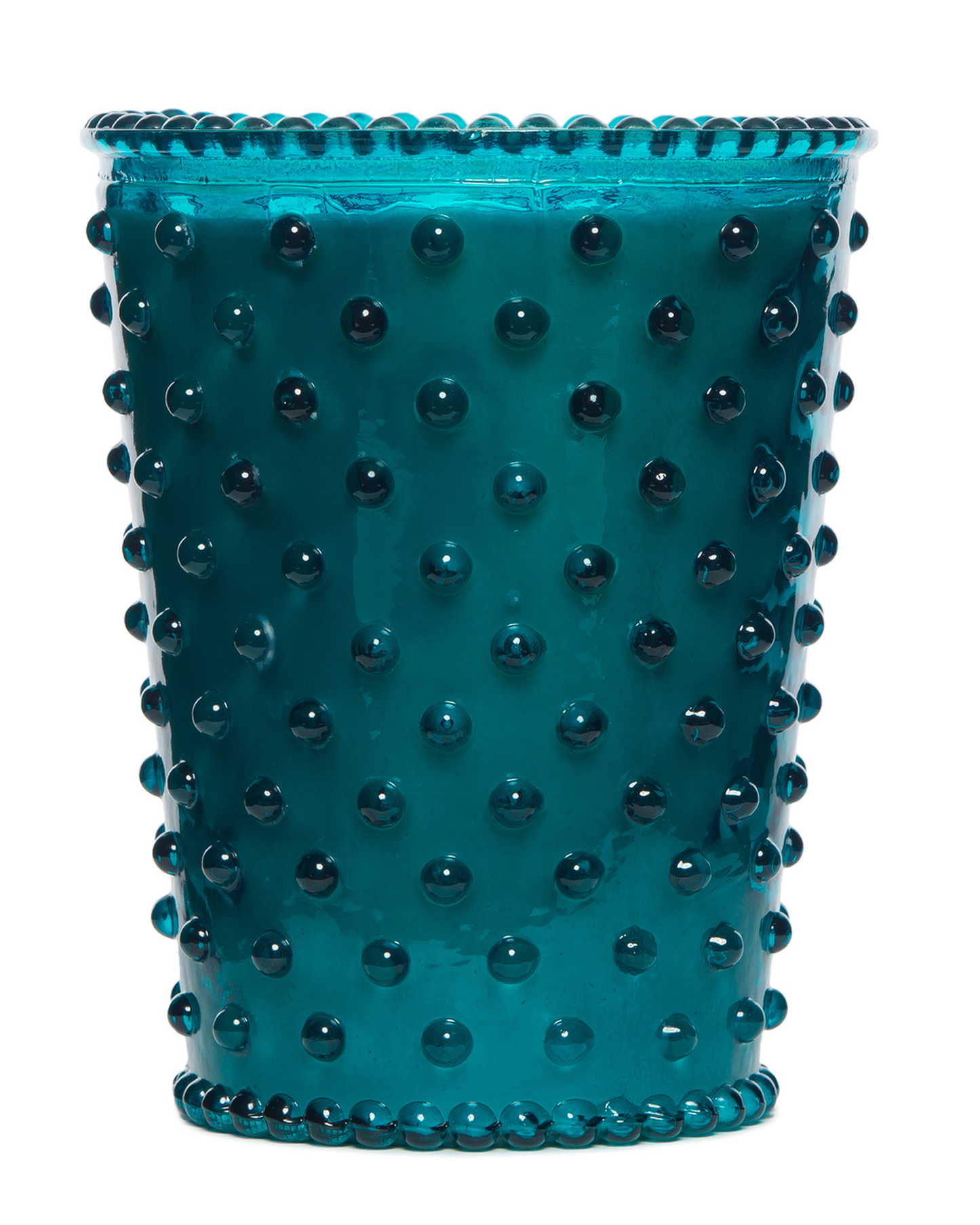 Spanish Lime Hobnail Glass Candle