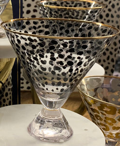 Spotted Martini Glass