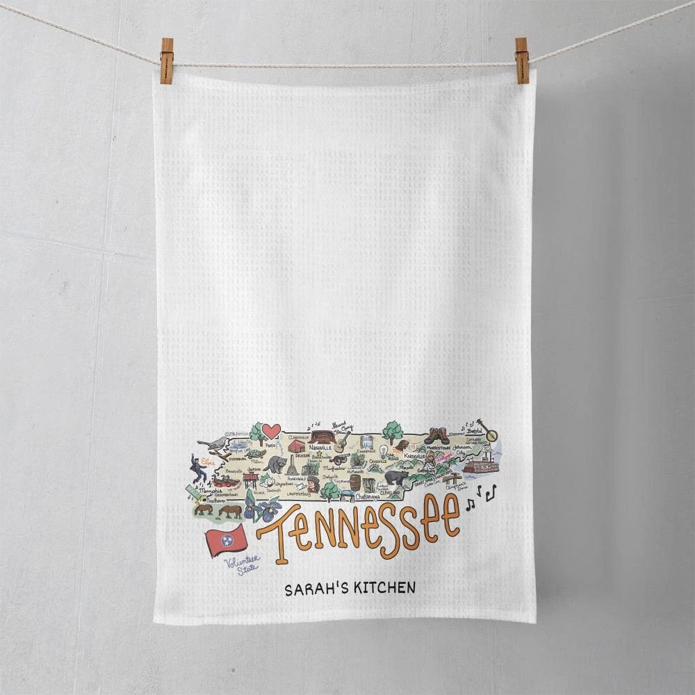 Tennessee Map Multi-Use Towel