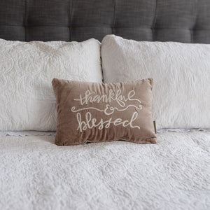 Thankful and Blessed Pillow