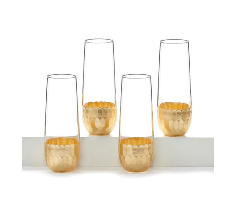 Stemless Flute Gold