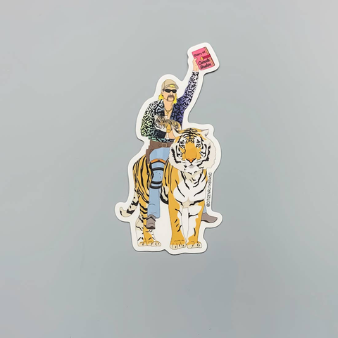 Joe Exotic "Tiger King" sticker