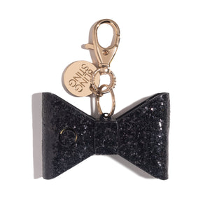 Super Loud Personal Alarm - Black Glitter Bow