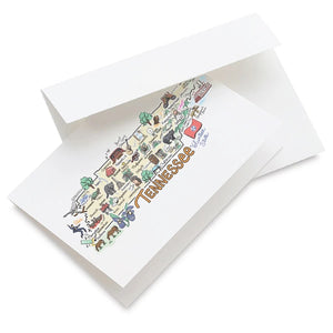 Tennessee Map Greeting Card