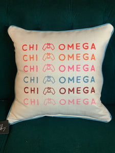 Chi Omega Hand Signs Pillow