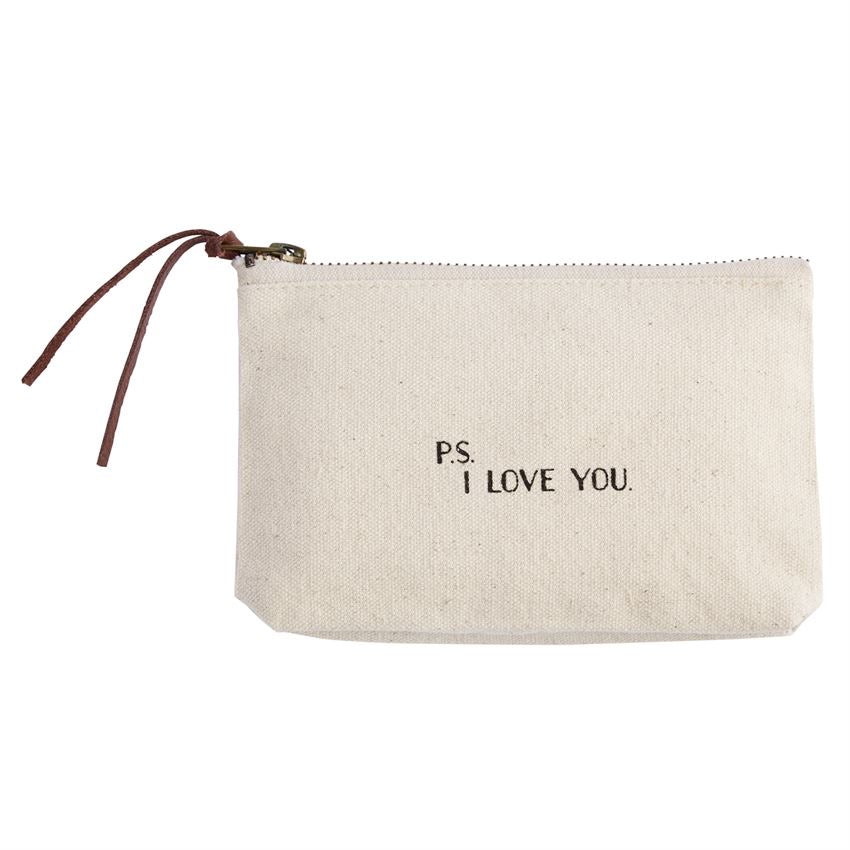 P.S. I Love You Canvas Pouch