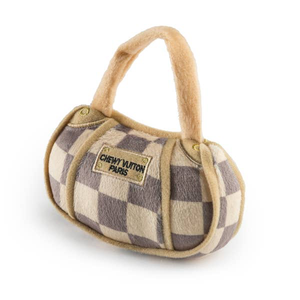 White Chewy Checker Handbag