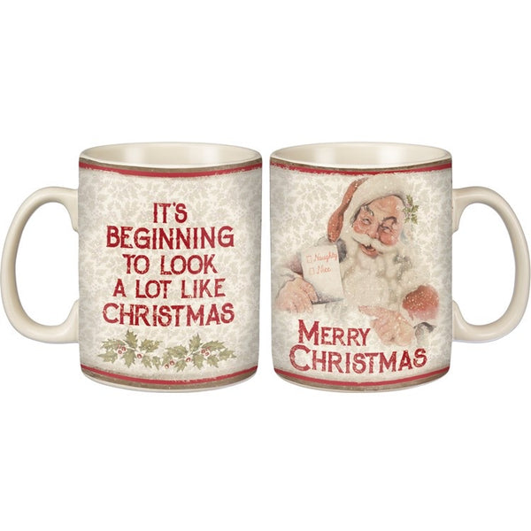 Merry Christmas Mug Santa