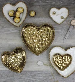 Mini Heart Dish Gold