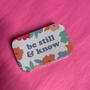 Be Still And Know Scripture Cards Tin
