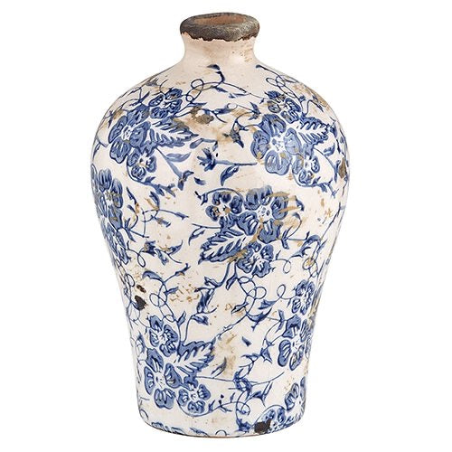 Vintage Blue Vase Large