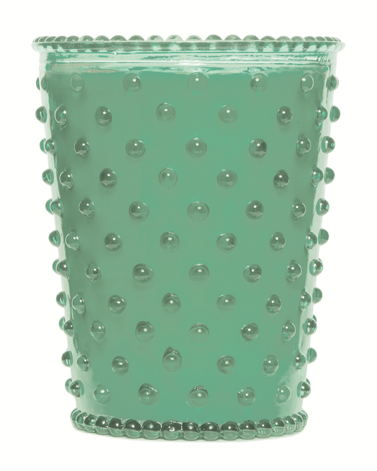 Eucalyptus Hobnail Glass Candle