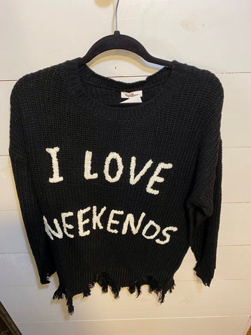 Amaranthus I Love Weekends Sweater