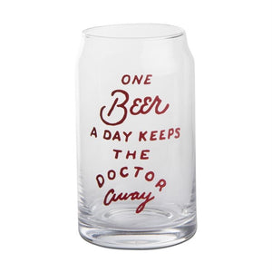 One Beer A Day Ale Glass