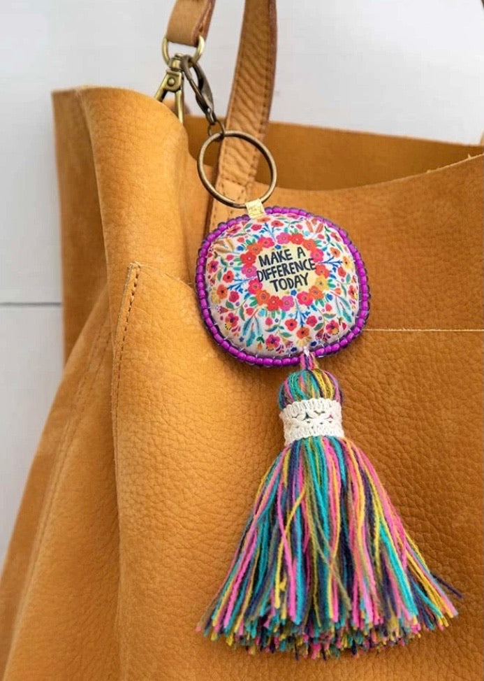 Mantra Keychain Make a Difference