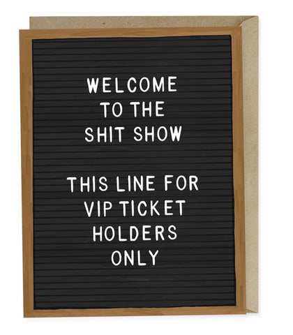 Welcome to the Show Greeting Card
