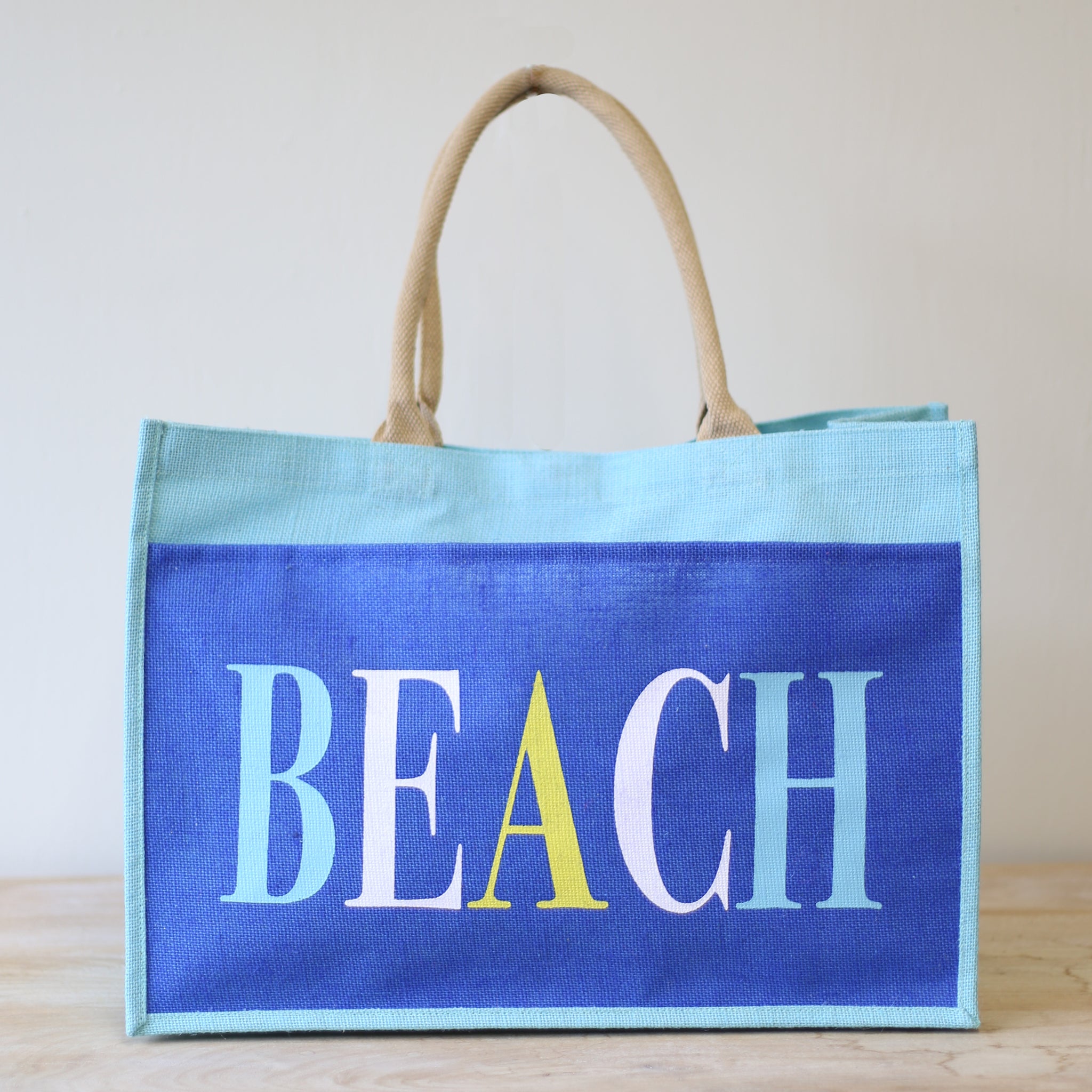 Beach Jute Pocket Tote