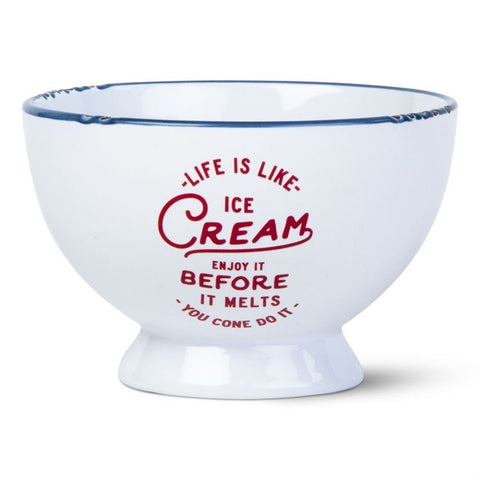 Life Is Like Ice Cream Bowl