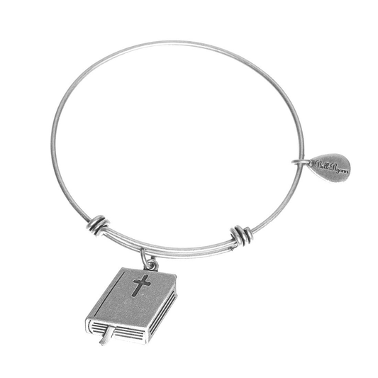 Holy Bible Expandable Bangle Charm Bracelet