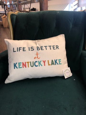 Life is Better at Kentucky Lake Pillow
