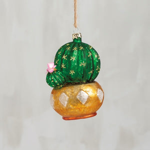 Prickly Pear Glass Ornament