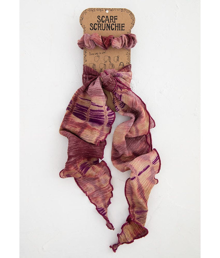 Burgundy Scarf Scrunchie