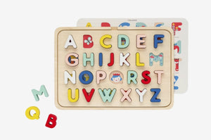 Wooden Tray Puzzle- Multi-Language Alphabet