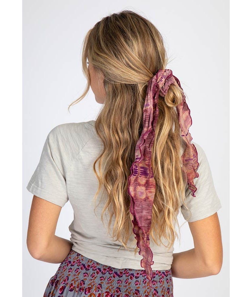 Burgundy Scarf Scrunchie