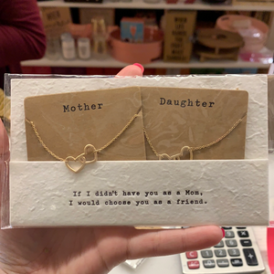 Mother Daughter Necklace Set