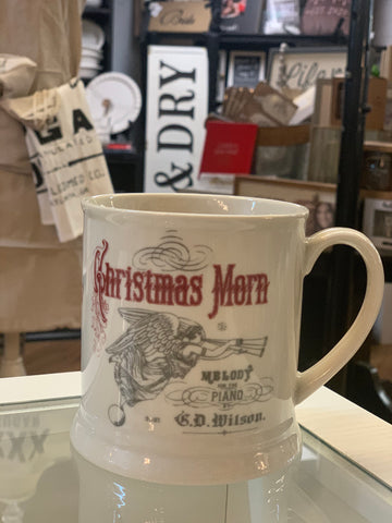 Vintage Print Christmas Mug