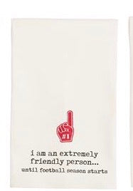 Extremely Friendly Person Football Towel