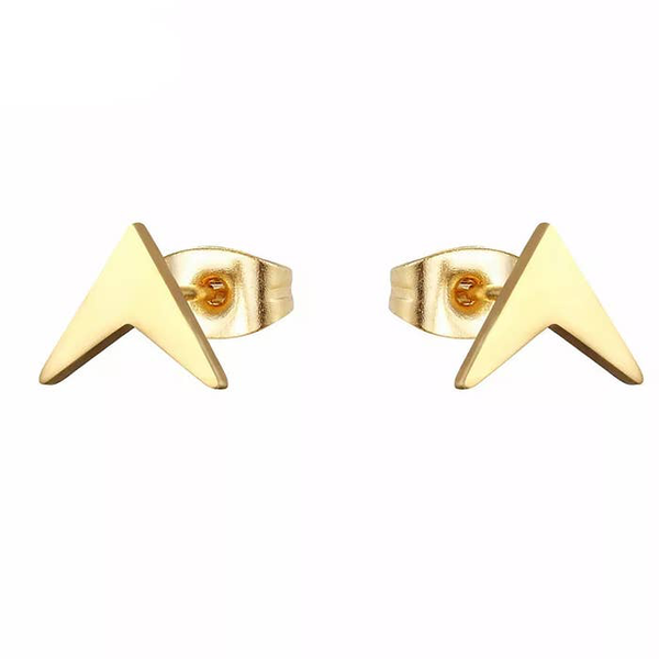 Follow Your Arrow Gold Earring