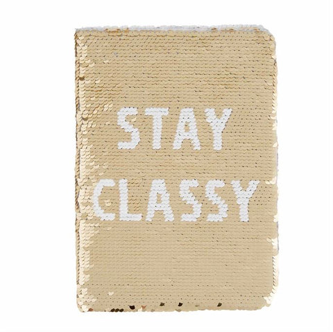 Stay Classy Sequin Notebook