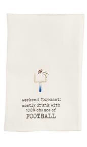 Weekend Forecast Football Towel