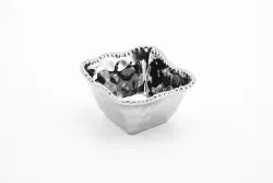 Square Snack Bowl Metallic