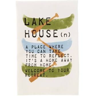 Lake House Definition Dish Towel
