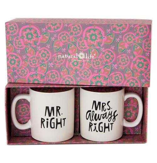 Mr. & Mrs. Right Mug Set