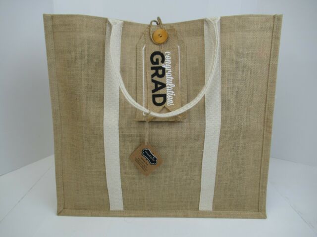 Congratulations Grad Burlap Bag