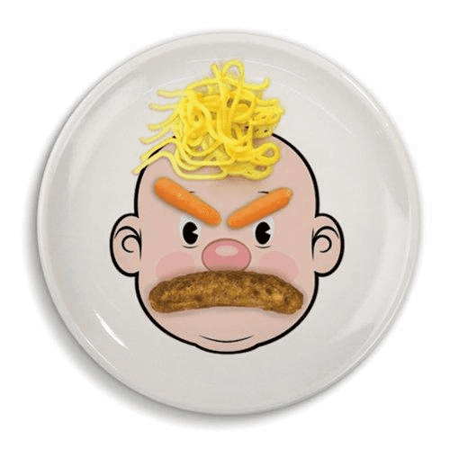 Food Face Kids Dinner Plate