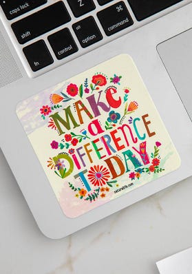 Vinyl Sticker- Make A Difference