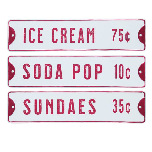 Tin Menu Signs (3)