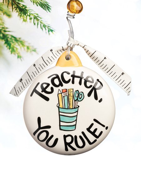 Teacher You Rule Ornament